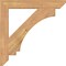 Ekena Millwork Imperial Slat Smooth Bracket, Western Red Cedar, 3 1/2"W x 28"D x 28"H BKT04X28X28IMP06SWR - alternate 3